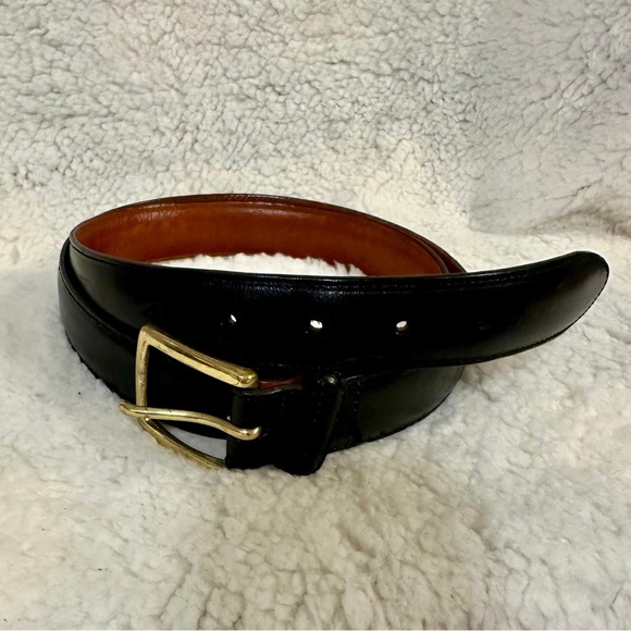 Gucci Marmont Black GG Embossed Leather Belt with Gold Buckle - Picture 1 of 1